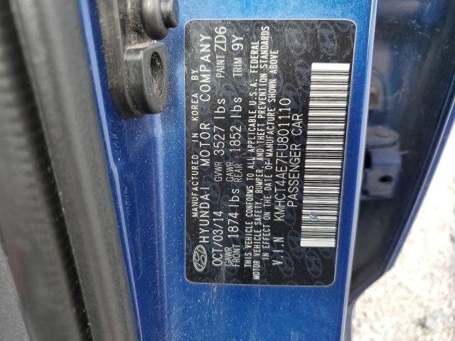 Photo 11 VIN: KMHCT4AE7FU801110 - HYUNDAI ACCENT 