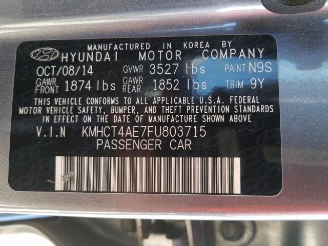 Photo 9 VIN: KMHCT4AE7FU803715 - HYUNDAI ACCENT GLS 