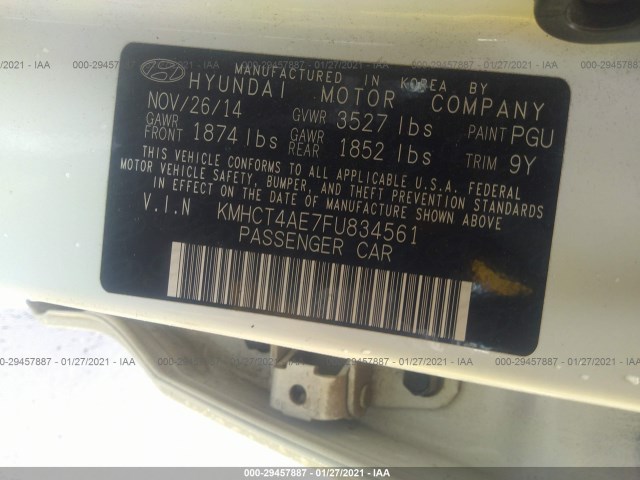 Photo 8 VIN: KMHCT4AE7FU834561 - HYUNDAI ACCENT 