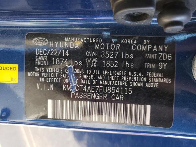 Photo 9 VIN: KMHCT4AE7FU854115 - HYUNDAI ACCENT GLS 