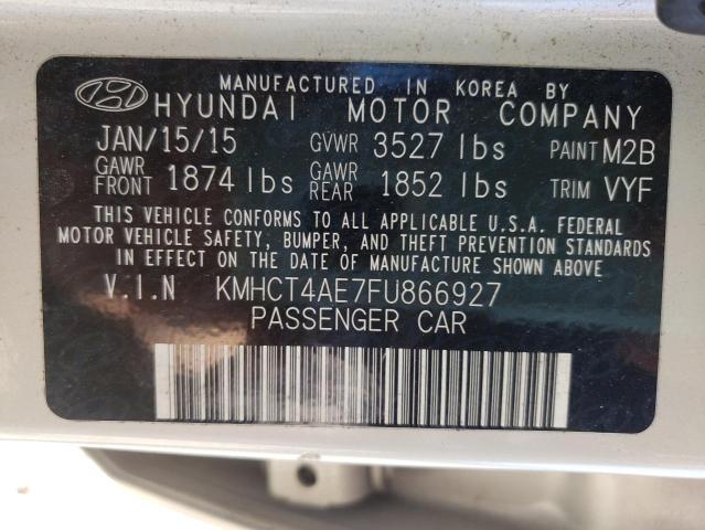 Photo 9 VIN: KMHCT4AE7FU866927 - HYUNDAI ACCENT GLS 