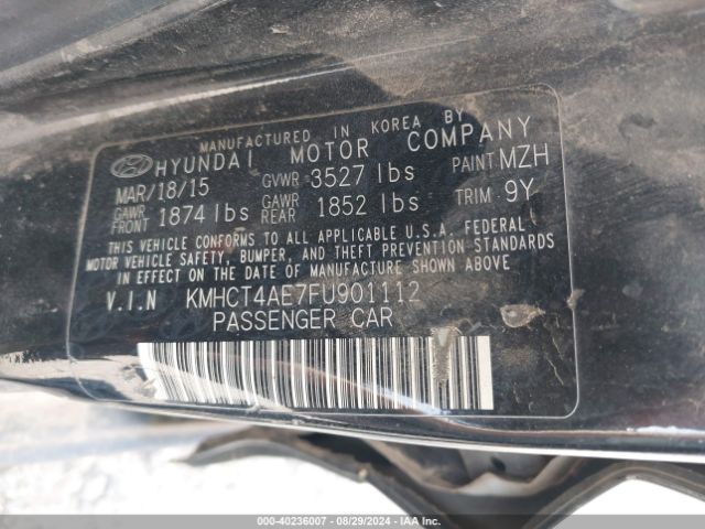 Photo 8 VIN: KMHCT4AE7FU901112 - HYUNDAI ACCENT 