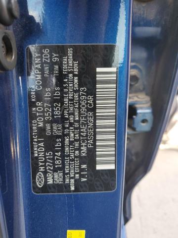 Photo 11 VIN: KMHCT4AE7FU906973 - HYUNDAI ACCENT GLS 