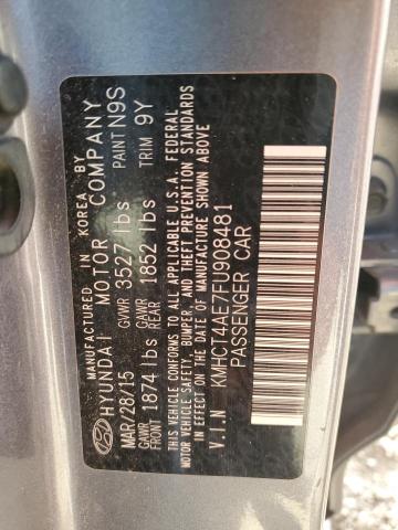 Photo 11 VIN: KMHCT4AE7FU908481 - HYUNDAI ACCENT GLS 