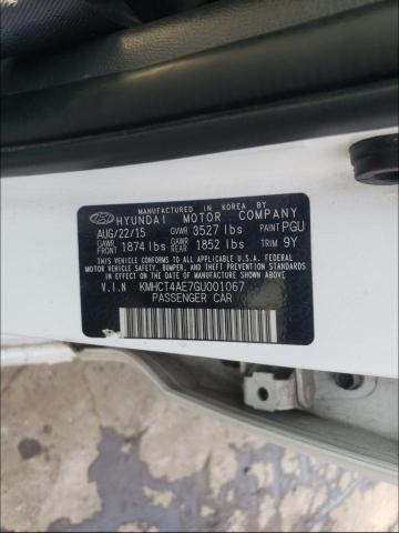 Photo 9 VIN: KMHCT4AE7GU001067 - HYUNDAI ACCENT SE 