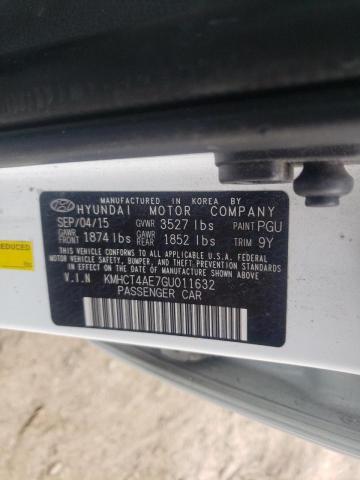 Photo 9 VIN: KMHCT4AE7GU011632 - HYUNDAI ACCENT SE 