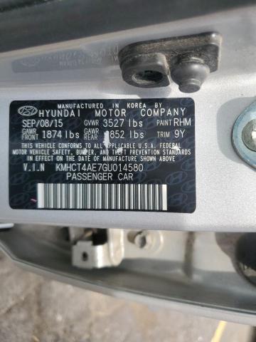 Photo 12 VIN: KMHCT4AE7GU014580 - HYUNDAI ACCENT SE 