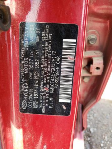 Photo 11 VIN: KMHCT4AE7GU028172 - HYUNDAI ACCENT SE 