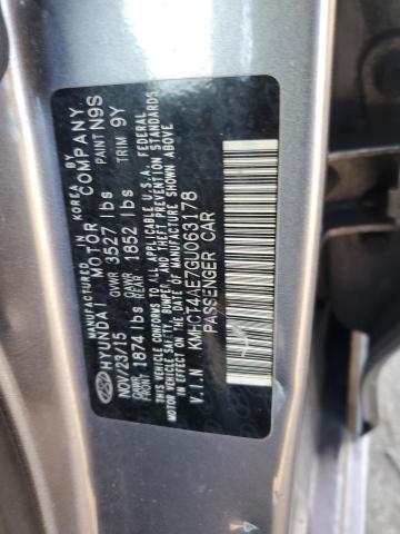 Photo 11 VIN: KMHCT4AE7GU063178 - HYUNDAI ACCENT SE 