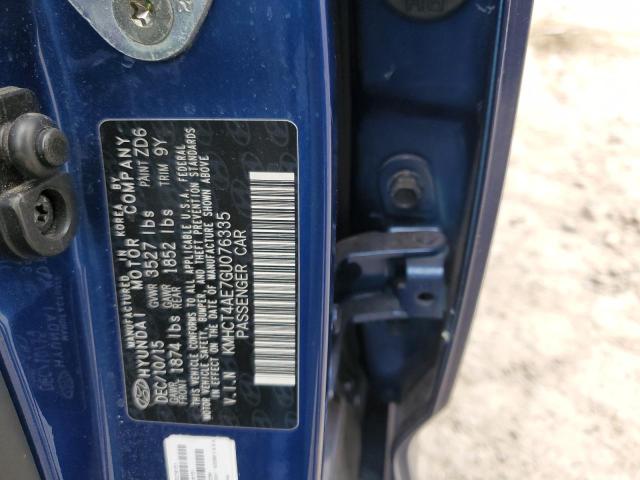 Photo 11 VIN: KMHCT4AE7GU076335 - HYUNDAI ACCENT 