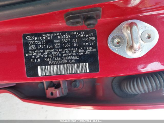 Photo 8 VIN: KMHCT4AE7GU085682 - HYUNDAI ACCENT 