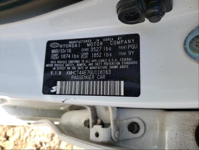 Photo 9 VIN: KMHCT4AE7GU118163 - HYUNDAI ACCENT SE 