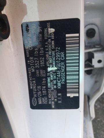 Photo 11 VIN: KMHCT4AE7GU129972 - HYUNDAI ACCENT 