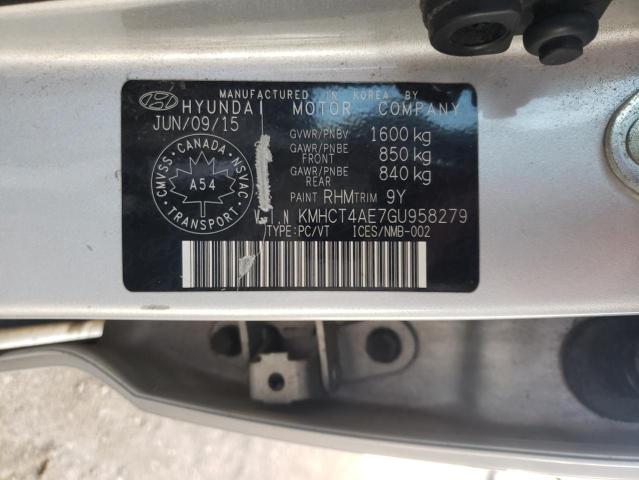 Photo 11 VIN: KMHCT4AE7GU958279 - HYUNDAI ACCENT 