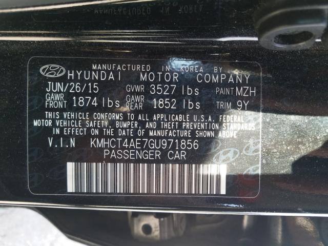 Photo 9 VIN: KMHCT4AE7GU971856 - HYUNDAI ACCENT SE 