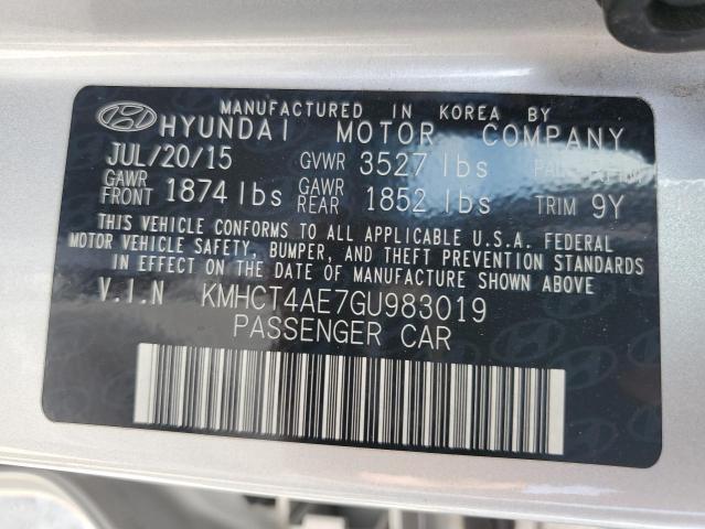 Photo 11 VIN: KMHCT4AE7GU983019 - HYUNDAI ACCENT 