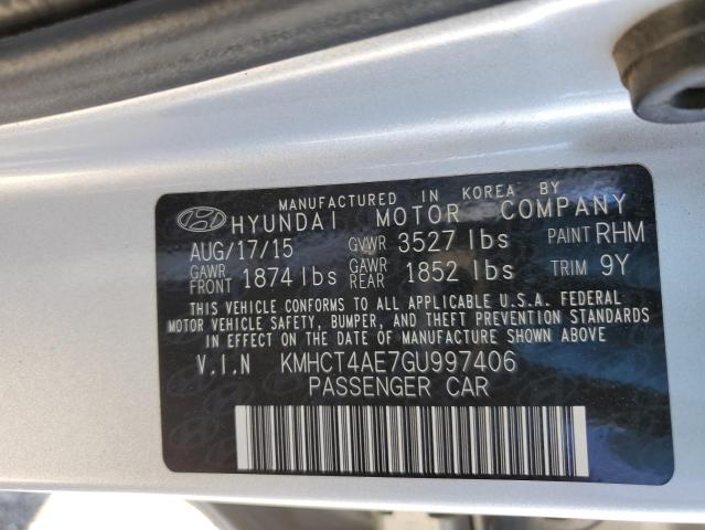 Photo 11 VIN: KMHCT4AE7GU997406 - HYUNDAI ACCENT SE 