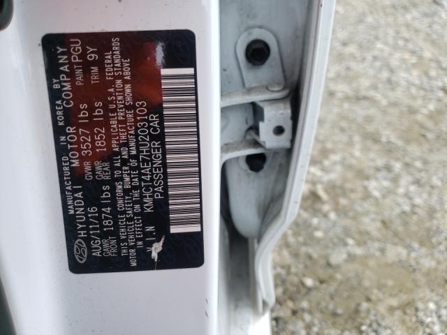 Photo 9 VIN: KMHCT4AE7HU203103 - HYUNDAI ACCENT SE 