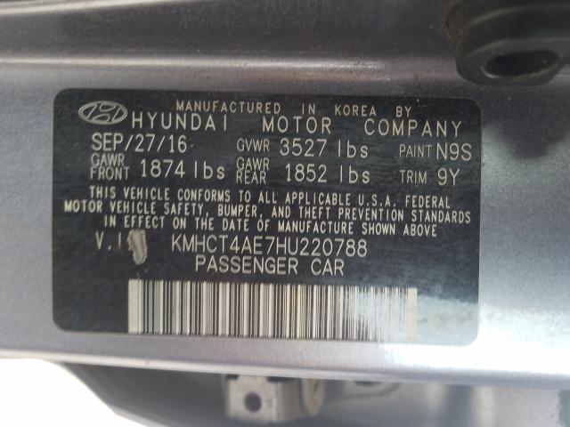 Photo 9 VIN: KMHCT4AE7HU220788 - HYUNDAI ACCENT 