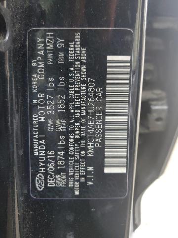 Photo 11 VIN: KMHCT4AE7HU264807 - HYUNDAI ACCENT SE 