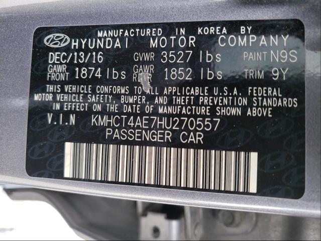 Photo 9 VIN: KMHCT4AE7HU270557 - HYUNDAI ACCENT SE 