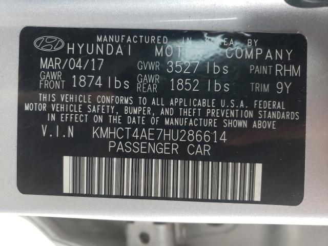 Photo 9 VIN: KMHCT4AE7HU286614 - HYUNDAI ACCENT SE 