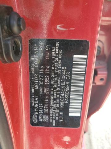 Photo 11 VIN: KMHCT4AE7HU308448 - HYUNDAI ACCENT SE 