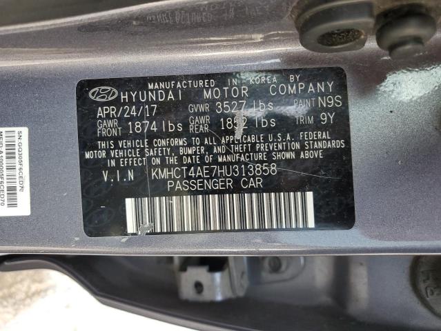 Photo 11 VIN: KMHCT4AE7HU313858 - HYUNDAI ACCENT SE 