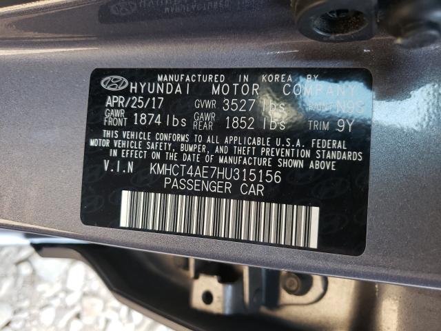 Photo 9 VIN: KMHCT4AE7HU315156 - HYUNDAI ACCENT SE 