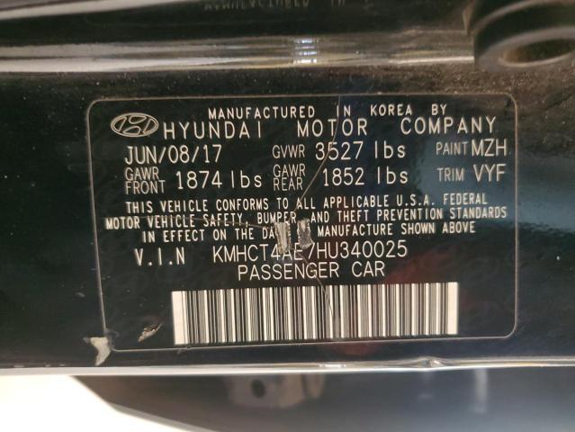 Photo 11 VIN: KMHCT4AE7HU340025 - HYUNDAI ACCENT 