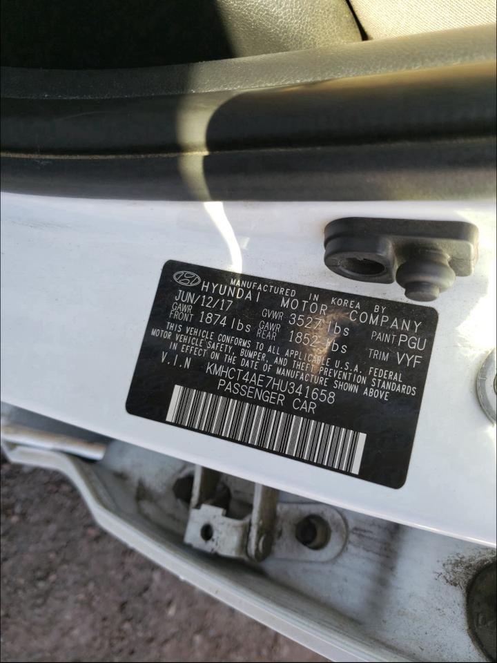 Photo 9 VIN: KMHCT4AE7HU341658 - HYUNDAI ACCENT SE 