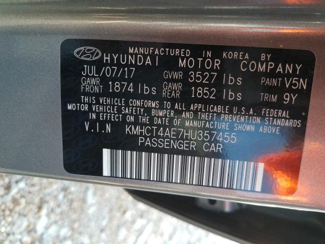 Photo 9 VIN: KMHCT4AE7HU357455 - HYUNDAI ACCENT SE 