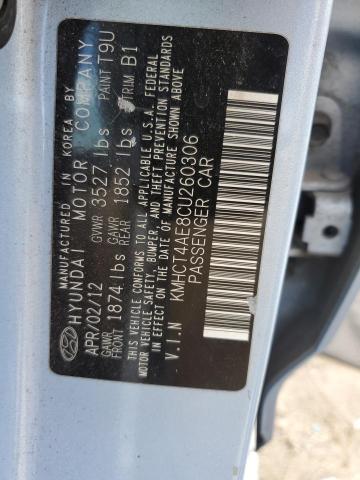 Photo 11 VIN: KMHCT4AE8CU260306 - HYUNDAI ACCENT GLS 