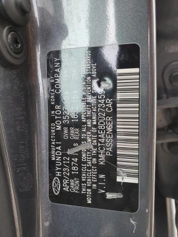 Photo 12 VIN: KMHCT4AE8DU273459 - HYUNDAI ACCENT GLS 