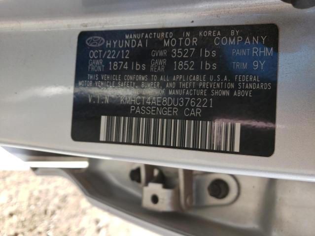 Photo 12 VIN: KMHCT4AE8DU376221 - HYUNDAI ACCENT 