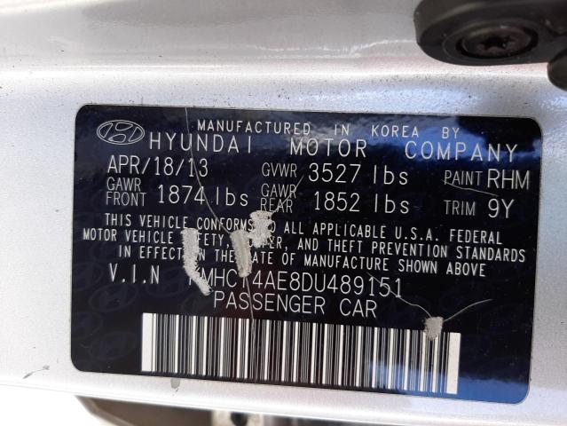 Photo 9 VIN: KMHCT4AE8DU489151 - HYUNDAI ACCENT 