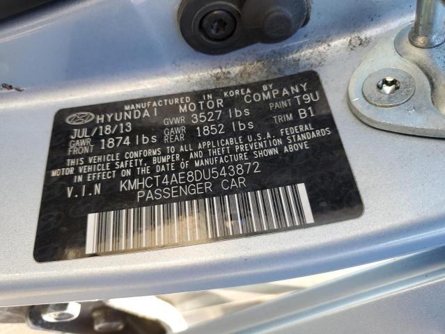 Photo 11 VIN: KMHCT4AE8DU543872 - HYUNDAI ACCENT GLS 