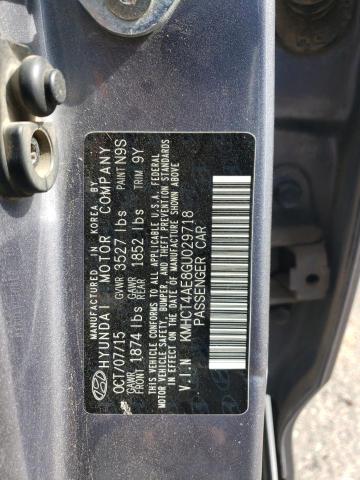 Photo 11 VIN: KMHCT4AE8GU029718 - HYUNDAI ACCENT SE 