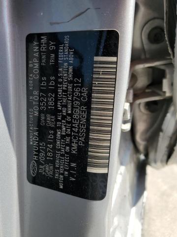 Photo 11 VIN: KMHCT4AE8GU979612 - HYUNDAI ACCENT SE 