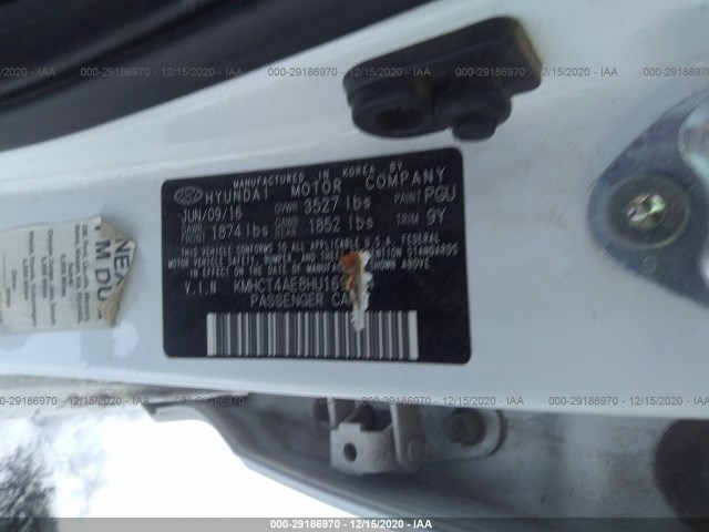 Photo 8 VIN: KMHCT4AE8HU169494 - HYUNDAI ACCENT 