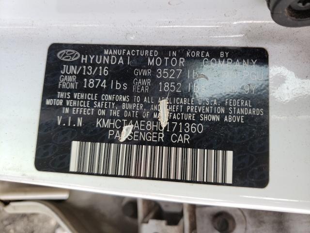 Photo 9 VIN: KMHCT4AE8HU171360 - HYUNDAI ACCENT SE 