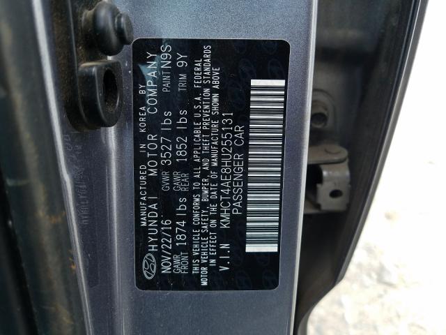 Photo 9 VIN: KMHCT4AE8HU255131 - HYUNDAI ACCENT SE 