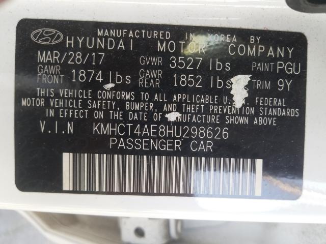 Photo 9 VIN: KMHCT4AE8HU298626 - HYUNDAI ACCENT SE 