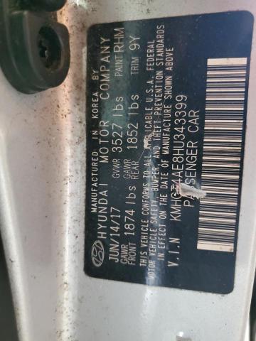 Photo 11 VIN: KMHCT4AE8HU343399 - HYUNDAI ACCENT SE 