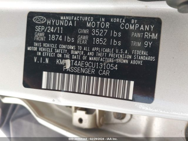 Photo 8 VIN: KMHCT4AE9CU131054 - HYUNDAI ACCENT 