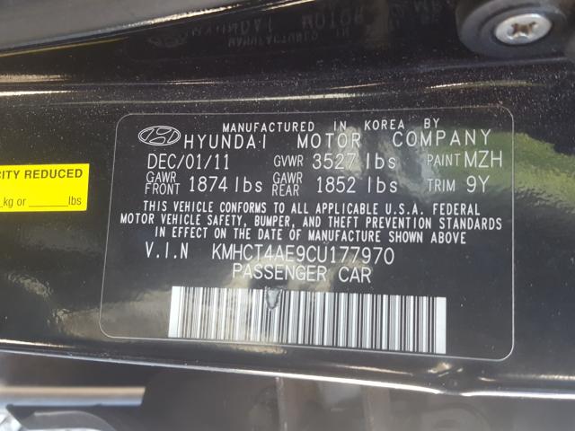 Photo 9 VIN: KMHCT4AE9CU177970 - HYUNDAI ACCENT GLS 