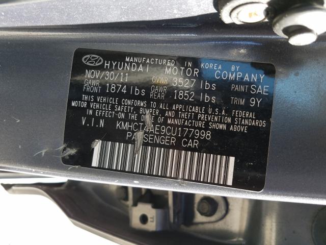 Photo 9 VIN: KMHCT4AE9CU177998 - HYUNDAI ACCENT GLS 