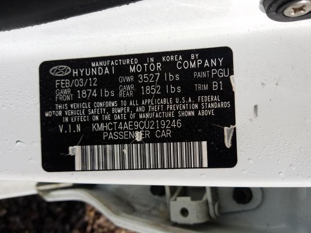 Photo 9 VIN: KMHCT4AE9CU219246 - HYUNDAI ACCENT GLS 