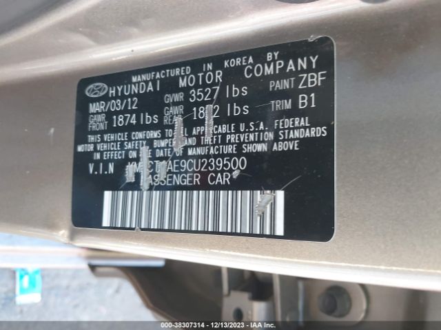 Photo 8 VIN: KMHCT4AE9CU239500 - HYUNDAI ACCENT 