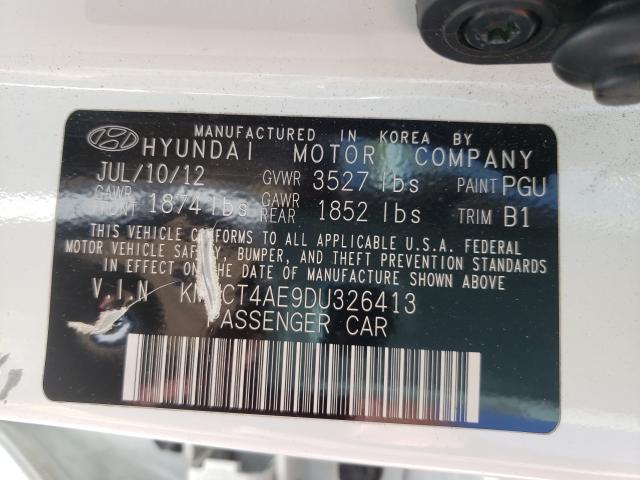 Photo 9 VIN: KMHCT4AE9DU326413 - HYUNDAI ACCENT GLS 